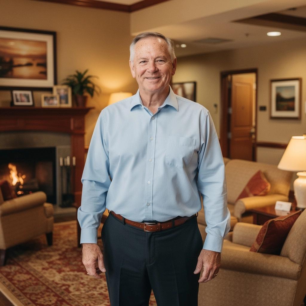 Ein Seniorenwohnheim mit barrierefreiem Zugang und hellem Licht